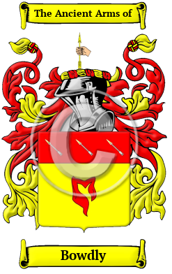 Bowdly Family Crest/Coat of Arms