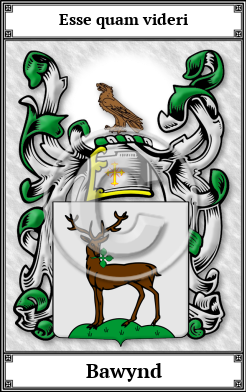 Bawynd Family Crest Download (JPG)  Book Plated - 150 DPI