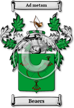 Beaers Family Crest Download (jpg) Legacy Series - 150 DPI