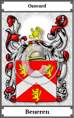 Beueren Family Crest Download (JPG) Book Plated - 600 DPI