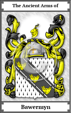Bawermyn Family Crest Download (JPG) Book Plated - 600 DPI
