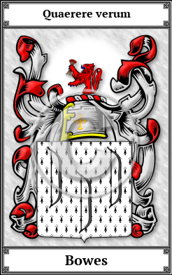 Bowes Family Crest Download (JPG) Book Plated - 600 DPI