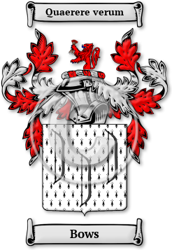 Bows Family Crest Download (jpg) Legacy Series - 150 DPI