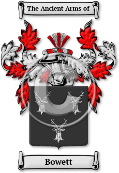 Bowett Family Crest Download (jpg) Legacy Series - 150 DPI
