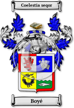 Boyé Family Crest Download (JPG) Legacy Series - 600 DPI