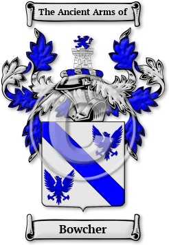 Bowcher Family Crest Download (jpg) Legacy Series - 150 DPI