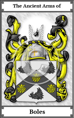 Boles Family Crest Download (JPG) Book Plated - 600 DPI