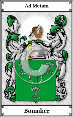 Bomaker Family Crest Download (JPG)  Book Plated - 150 DPI