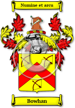 Bowhan Family Crest Download (jpg) Legacy Series - 150 DPI