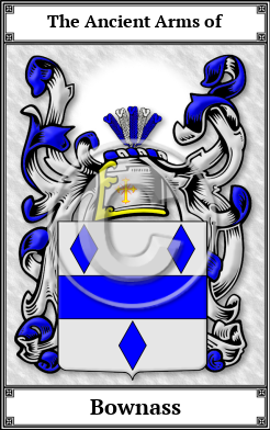 Bownass Family Crest Download (JPG) Book Plated - 600 DPI