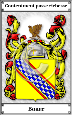 Boaer Family Crest Download (JPG) Book Plated - 600 DPI