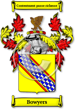 Bowyers Family Crest Download (jpg) Legacy Series - 150 DPI