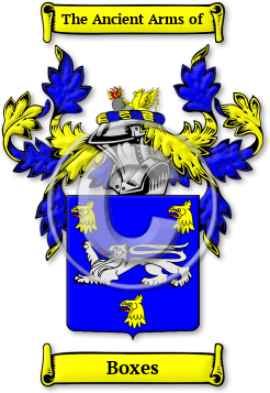 Boxes Family Crest Download (JPG) Legacy Series - 600 DPI