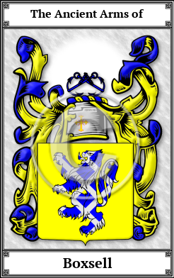 Boxsell Family Crest Download (JPG)  Book Plated - 150 DPI