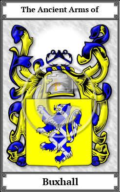 Buxhall Family Crest Download (JPG) Book Plated - 600 DPI