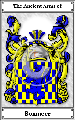 Boxmeer Family Crest Download (JPG)  Book Plated - 150 DPI