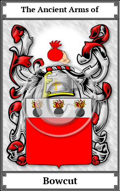 Bowcut Family Crest Download (JPG) Book Plated - 600 DPI