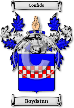 Boydstun Family Crest Download (jpg) Legacy Series - 150 DPI