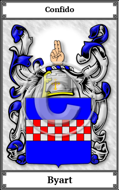 Byart Family Crest Download (JPG)  Book Plated - 150 DPI