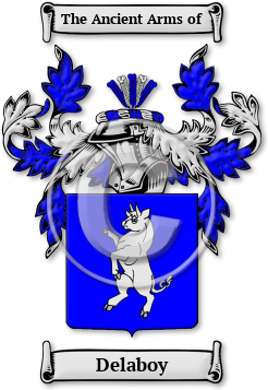 Delaboy Family Crest Download (jpg) Legacy Series - 150 DPI