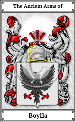 Boylla Family Crest Download (JPG)  Book Plated - 150 DPI