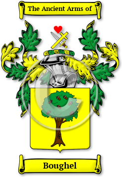 Boughel Family Crest Download (jpg) Legacy Series - 150 DPI