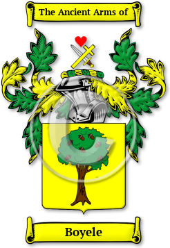 Boyele Family Crest Download (JPG) Legacy Series - 600 DPI