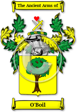 O'Boil Family Crest Download (jpg) Legacy Series - 150 DPI