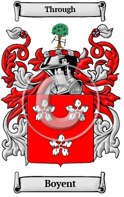 Boyent Family Crest Download (JPG) Heritage Series - 600 DPI