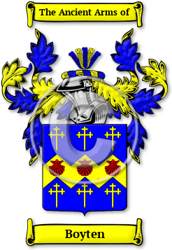 Boyten Family Crest Download (jpg) Legacy Series - 150 DPI