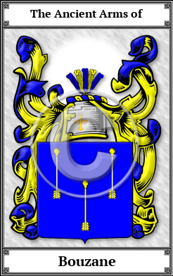 Bouzane Family Crest Download (JPG)  Book Plated - 150 DPI