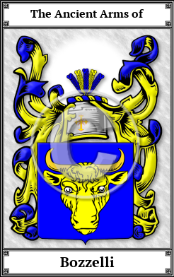 Bozzelli Family Crest Download (JPG)  Book Plated - 150 DPI