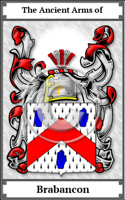 Brabancon Family Crest Download (JPG)  Book Plated - 150 DPI