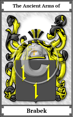 Brabek Family Crest Download (JPG)  Book Plated - 150 DPI