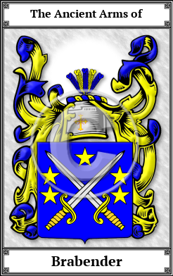Brabender Family Crest Download (JPG)  Book Plated - 150 DPI