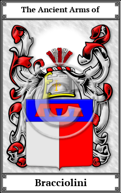 Bracciolini Family Crest Download (JPG)  Book Plated - 150 DPI