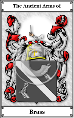 Brass Family Crest Download (JPG) Book Plated - 600 DPI