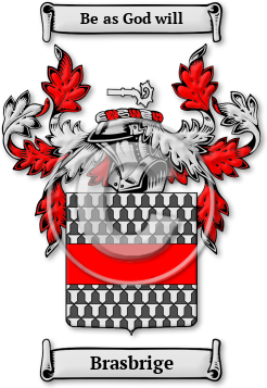 Brasbrige Family Crest Download (jpg) Legacy Series - 150 DPI