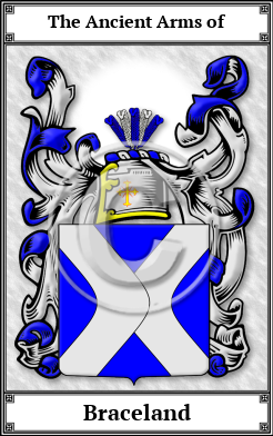 Braceland Family Crest Download (JPG) Book Plated - 600 DPI