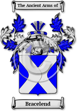 Bracelend Family Crest Download (jpg) Legacy Series - 150 DPI