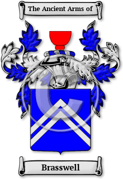 Brasswell Family Crest Download (jpg) Legacy Series - 150 DPI