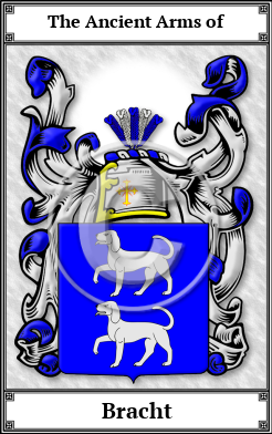 Bracht Family Crest Download (JPG)  Book Plated - 150 DPI