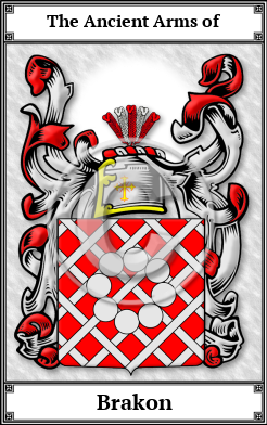 Brakon Family Crest Download (JPG)  Book Plated - 150 DPI