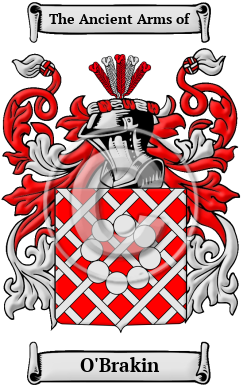 O'Brakin Family Crest Download (JPG) Heritage Series - 300 DPI