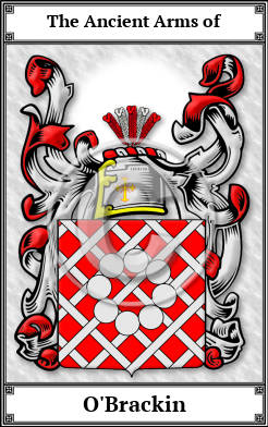 O'Brackin Family Crest Download (JPG)  Book Plated - 150 DPI