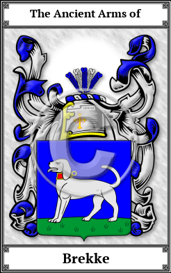 Brekke Family Crest Download (JPG)  Book Plated - 150 DPI