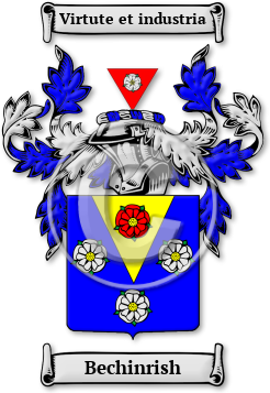 Bechinrish Family Crest Download (JPG) Legacy Series - 600 DPI
