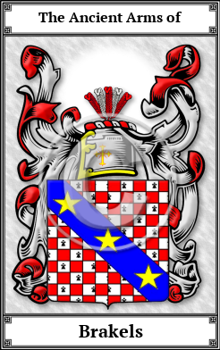 Brakels Family Crest Download (JPG)  Book Plated - 150 DPI