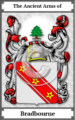 Bradbourne Family Crest Download (JPG)  Book Plated - 150 DPI