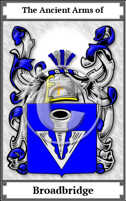 Broadbridge Family Crest Download (JPG) Book Plated - 600 DPI